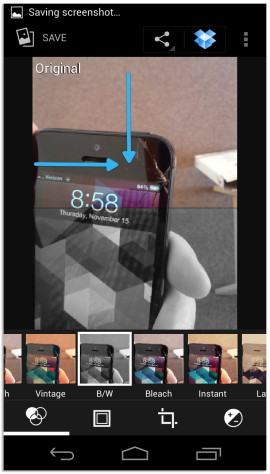 Edit photos Android 4.2 Photo Editing