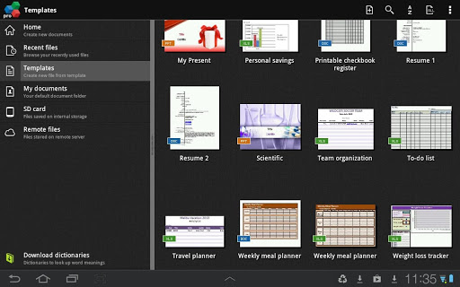 office suite templates