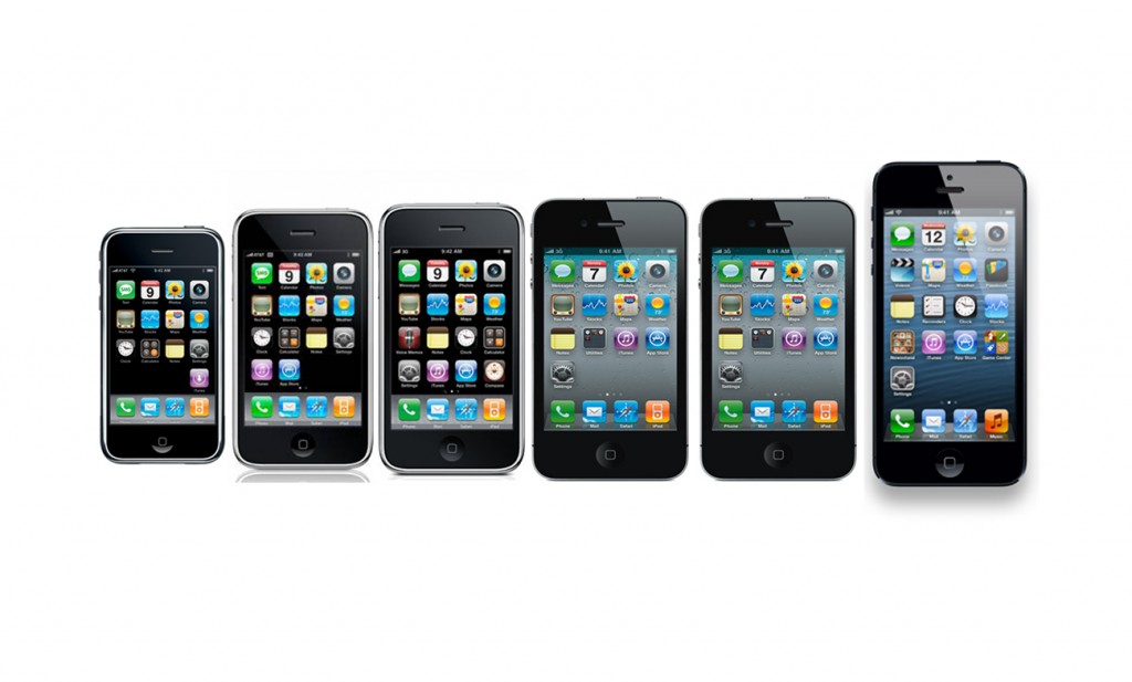Customization options A sample of some of the remarkable changes made to the iOS interface over its 6 year history from the iPhone 1 to the iPhone 5