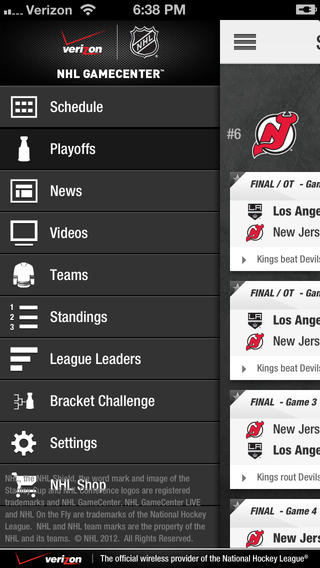 official nhl app