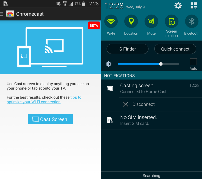 Screen Mirroring Now Available from Android to Chromecast One Click Root
