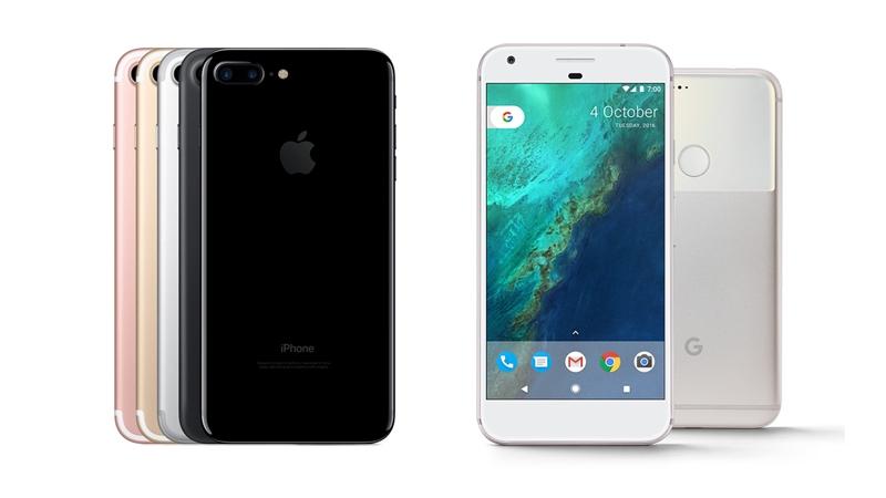 Google Pixel XL Versus iPhone 7 Plus